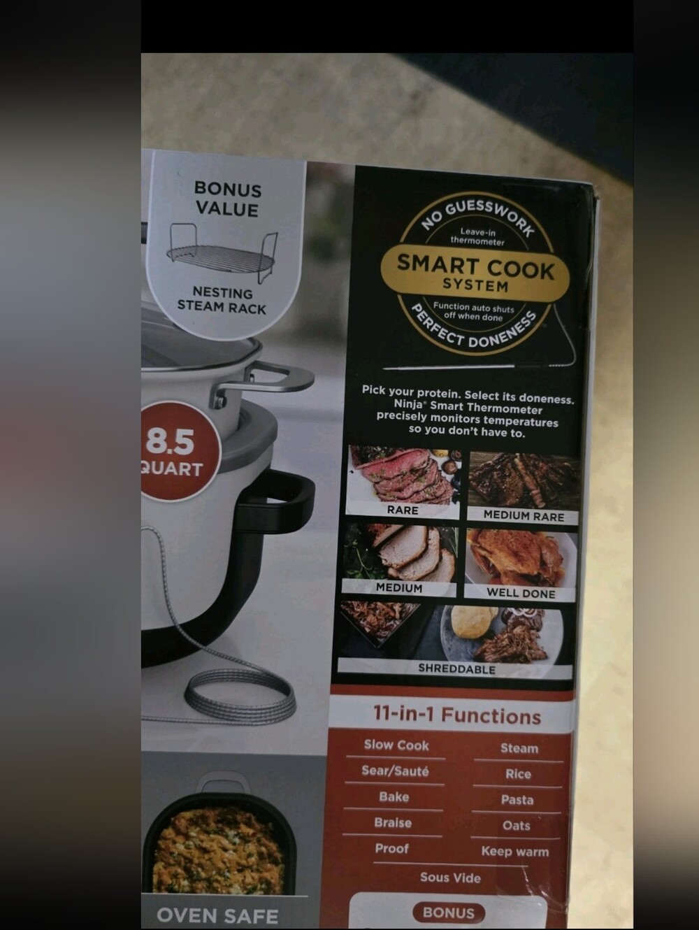 NINJA FOODI POSSIBLECOOKER PRO PLUS 11 IN 1 POSSIBLE COOKER 8.5 QT SMART COOK - Picture 8 of 8